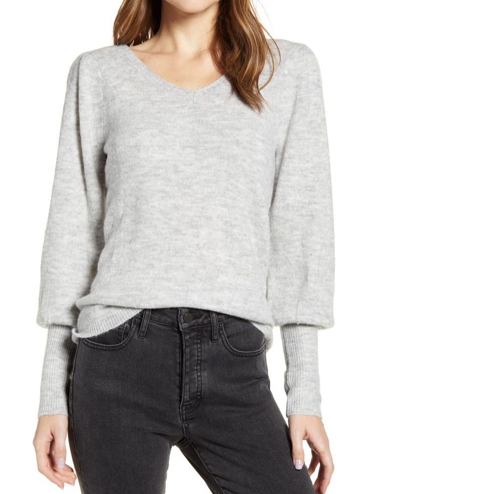 Rachel Parcell Puff Sleeve Sweater - Picture 1 of 10